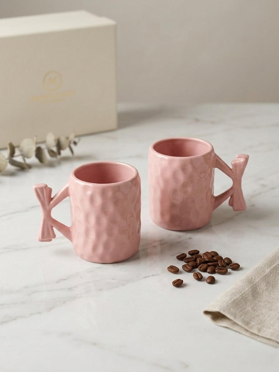 Pink Ribbon Mugs (Pack of 2)