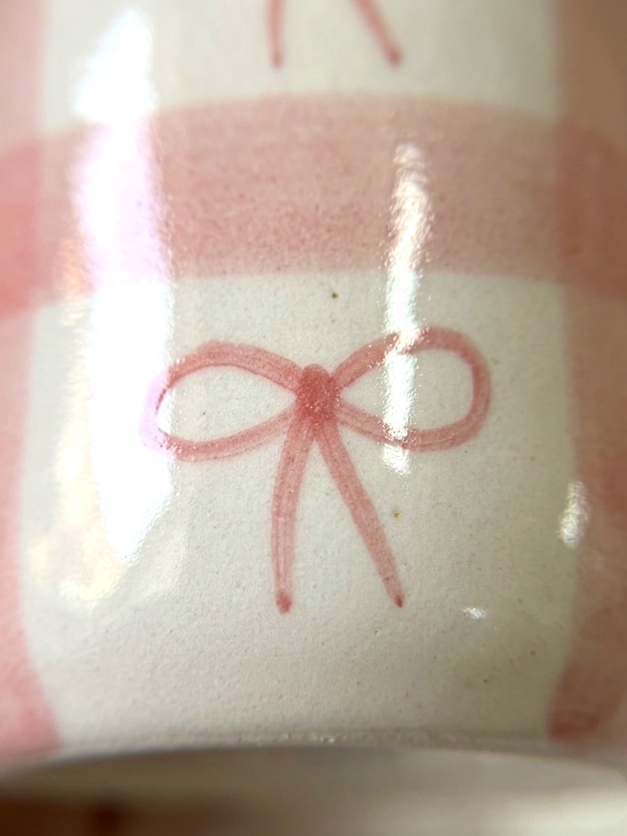 Checks Floating Ribbons Mugs