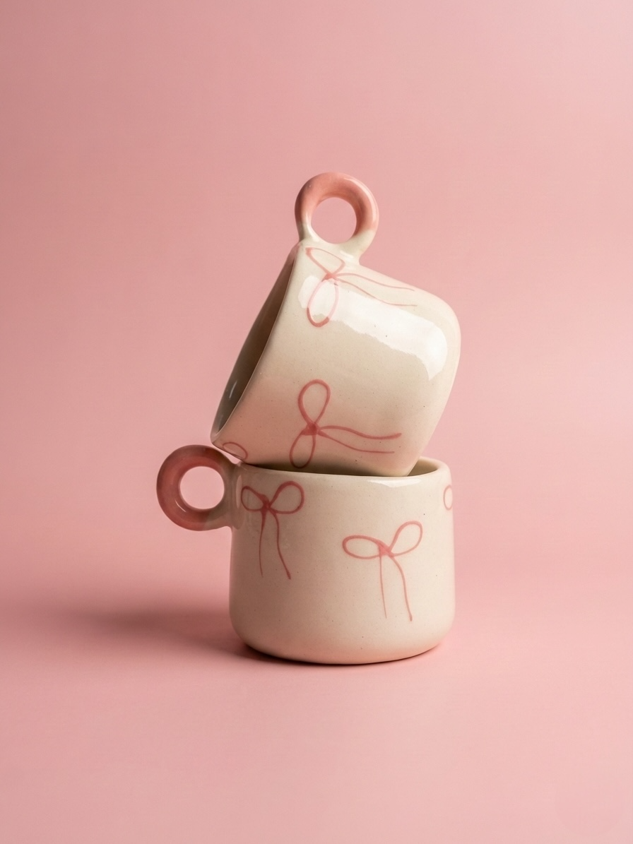 Floating Ribbons Mugs (Pack of 2)
