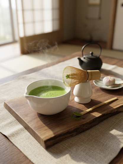 White Matcha Indian Bowl Set