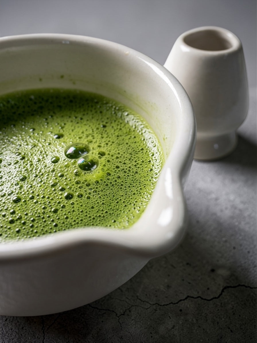 White Matcha Indian Bowl Set