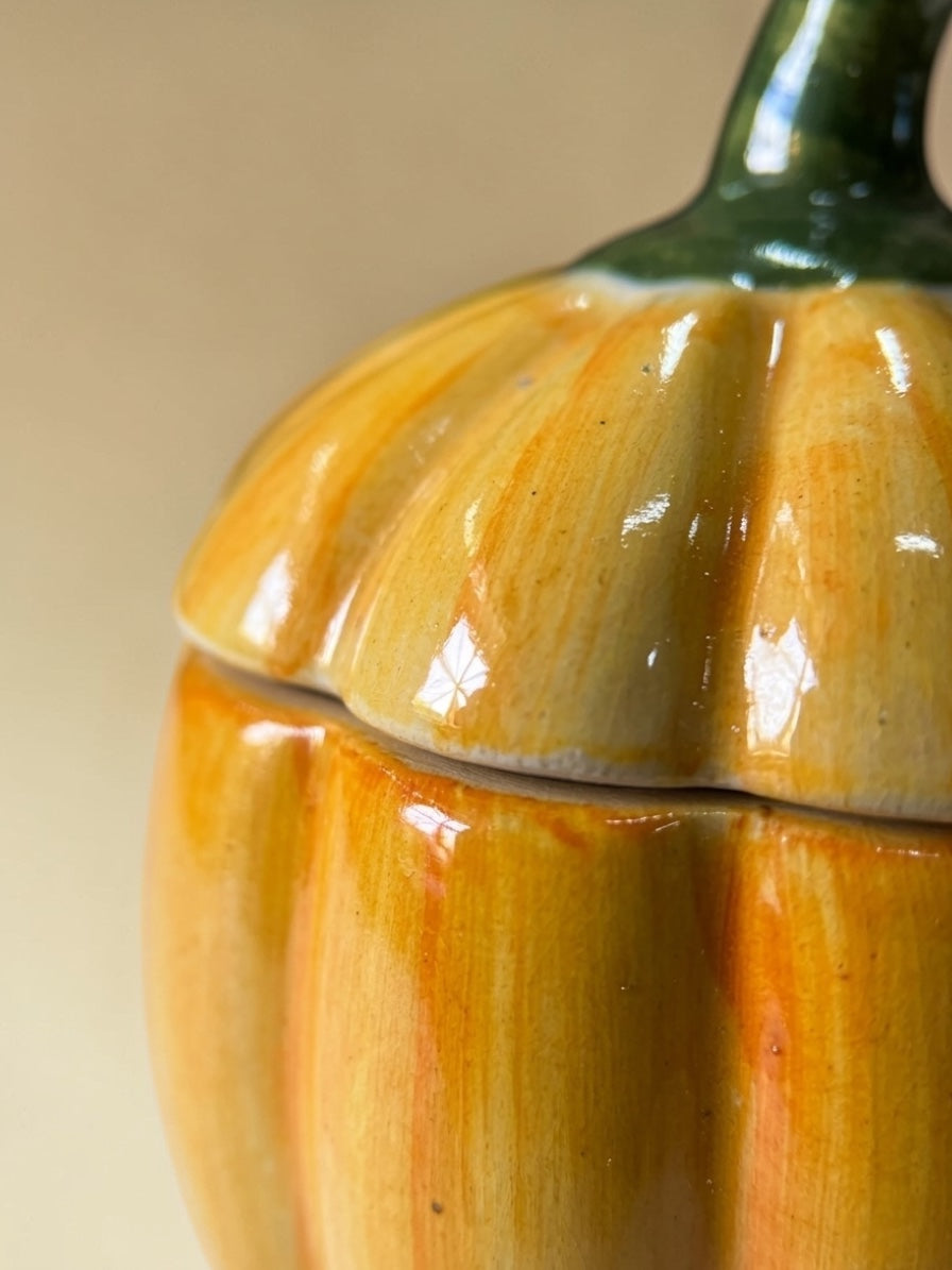 Yellow Pumpkin Pickle Jar