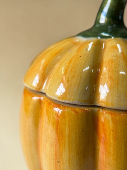 Yellow Pumpkin Pickle Jar
