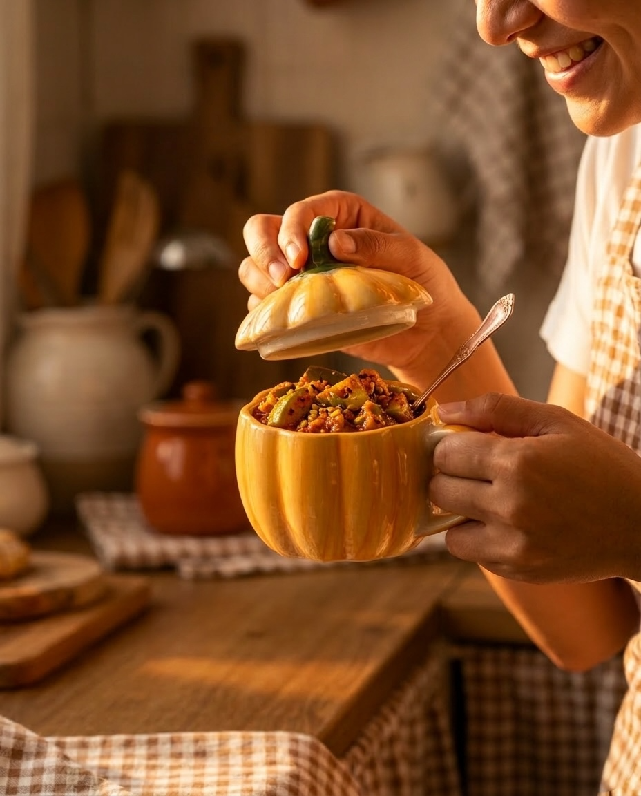 Yellow Pumpkin Pickle Jar