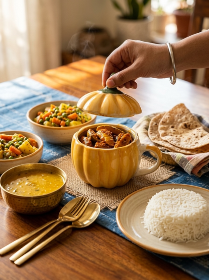 Yellow Pumpkin Pickle Jar