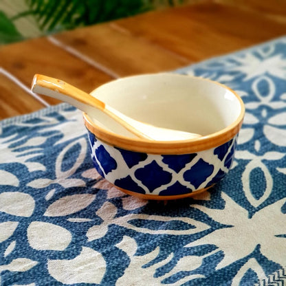 Yellow Moroccan Soup Bowl Set