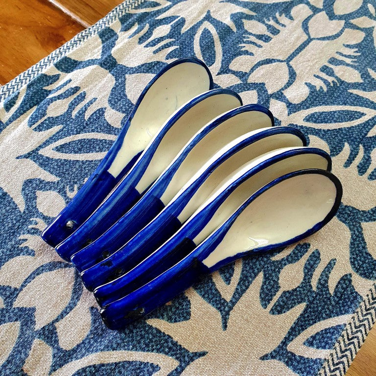 Blue Moroccan Soup Bowl Set